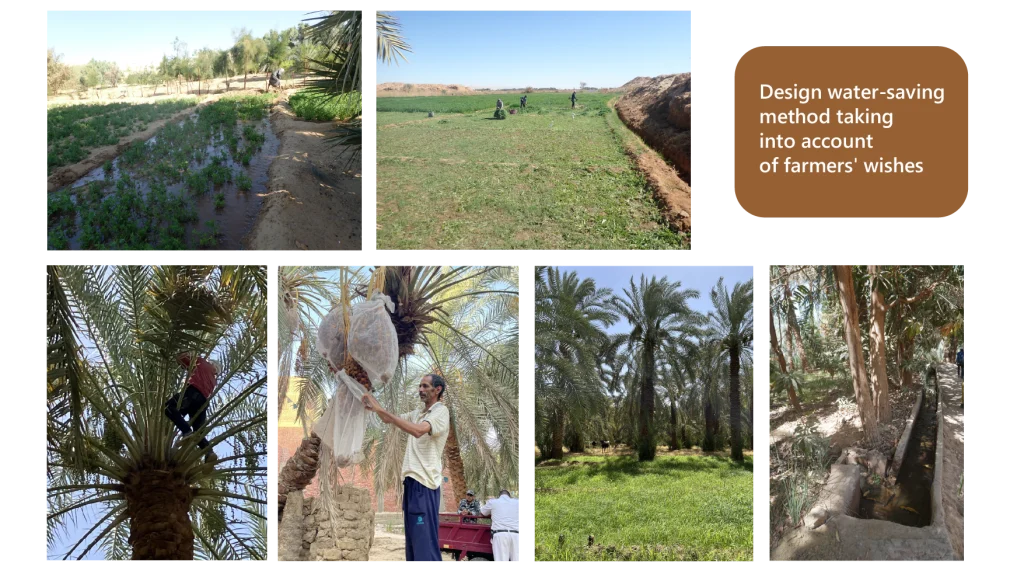 Design water-saving method taking into account of farmers' wishes